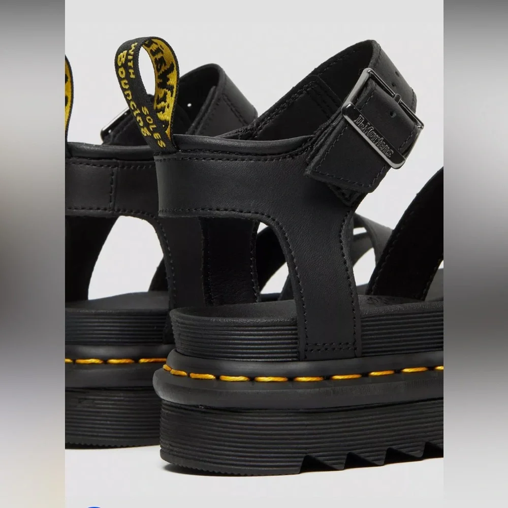 Dr Martens Blaire stewpot sandal in black 6 - Picture 4 of 16